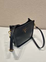 Kitlife Prada Mini Black Leather Shoulder Bag 1BH191 19x20x6cm  - 4