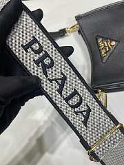 Kitlife Prada Mini Black Leather Shoulder Bag 1BH191 19x20x6cm  - 3