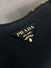 Kitlife Prada Mini Black Leather Shoulder Bag 1BH191 19x20x6cm  - 2