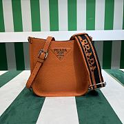 Kitlife Prada Mini Orange Leather Shoulder Bag 1BH191 19x20x6cm  - 1