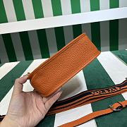 Kitlife Prada Mini Orange Leather Shoulder Bag 1BH191 19x20x6cm  - 6