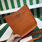 Kitlife Prada Mini Orange Leather Shoulder Bag 1BH191 19x20x6cm  - 3