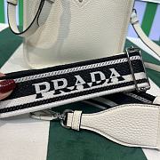 Kitlife Prada Mini White Leather Shoulder Bag 1BH191 19x20x6cm  - 3