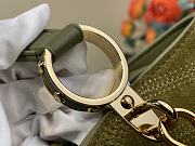 Kitlife Louis Vuitton Sac Capucines MM Souple Bag Green Suede Leather M25485 33x24x12cm - 3