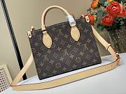 Kitlife Louis Vuitton Onthego Mon Monogran Badge Screen Print Bag 19x11.5x25cm - 2