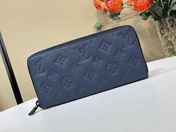 Kitlife Louis Vuitton Zippy Horizontal Wallet Dark Blue M14784 2.5 x 10 x 21cm