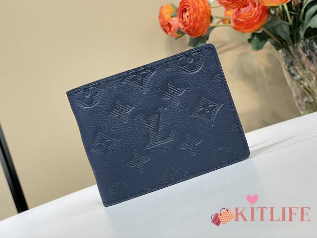 Kitlife Louis Vuitton Multiple Wallet Dark Blue M14802 11.5x9x1.5cm  - 1