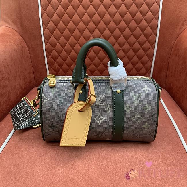 Kitlife Louis Vuitton Keepall Bandoulière Bag Green M26930 25x15x11cm - 1