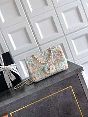 Kitlife Chanel CF Pearl Sequin Embroidery Bag White 20cm - 1