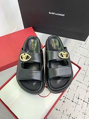 Kitlife Valentino Velcro Beach Sandals Black - 1
