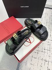 Kitlife Valentino Velcro Beach Sandals Black - 2