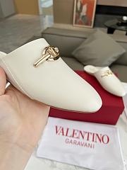 Kitlife Valentino VLogo Gate White Leather Loafers  - 5