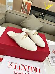 Kitlife Valentino VLogo Gate White Leather Loafers  - 2
