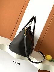 Kitlife Celine Medium Smiling New Luaggage In Supple Black Shiny Lambskin 36x22x16cm - 6