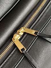 Kitlife Celine Medium Smiling New Luaggage In Supple Black Shiny Lambskin 36x22x16cm - 5