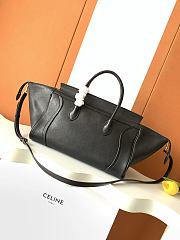 Kitlife Celine Medium Smiling New Luaggage In Supple Black Shiny Lambskin 36x22x16cm - 2