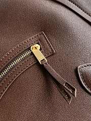 Kitlife Celine Medium Smiling New Luaggage In Supple Brown Shiny Lambskin 36x22x16cm - 4