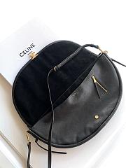 Kitlife Celine Halfmoon Soft Triomphe Bag In Supple Black Shiny Lambskin 46x19x10cm - 5