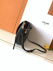 Kitlife Celine Halfmoon Soft Triomphe Bag In Supple Black Shiny Lambskin 46x19x10cm - 4