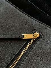 Kitlife Celine Halfmoon Soft Triomphe Bag In Supple Black Shiny Lambskin 46x19x10cm - 3