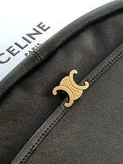 Kitlife Celine Halfmoon Soft Triomphe Bag In Supple Black Shiny Lambskin 46x19x10cm - 2