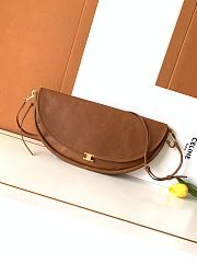 Kitlife Celine Halfmoon Soft Triomphe Bag In Supple Brown Shiny Lambskin 46x19x10cm  - 1