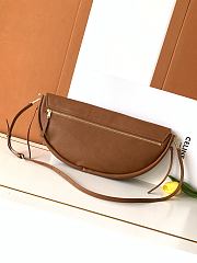 Kitlife Celine Halfmoon Soft Triomphe Bag In Supple Brown Shiny Lambskin 46x19x10cm  - 4