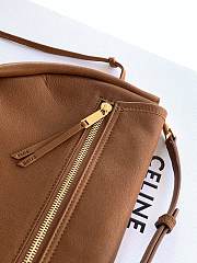 Kitlife Celine Halfmoon Soft Triomphe Bag In Supple Brown Shiny Lambskin 46x19x10cm  - 2