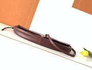 Kitlife Celine Halfmoon Soft Triomphe Bag In Supple Burgundy Shiny Lambskin 46x19x10cm - 6