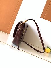 Kitlife Celine Halfmoon Soft Triomphe Bag In Supple Burgundy Shiny Lambskin 46x19x10cm - 4