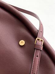 Kitlife Celine Halfmoon Soft Triomphe Bag In Supple Burgundy Shiny Lambskin 46x19x10cm - 2