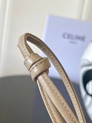 Kitlife Celine Trio Flap Bag In Cream Smooth Lambskin 22x14x4cm - 4