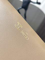 Kitlife Celine Trio Flap Bag In Cream Smooth Lambskin 22x14x4cm - 2