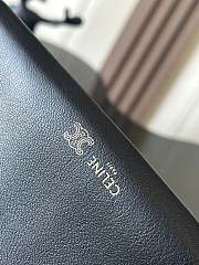 Kitlife Celine Trio Flap Bag In Black Smooth Lambskin 22x14x4cm  - 3