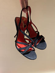 Kitlife Valentino Fetishique Black Velvet Sandal 105mm - 1