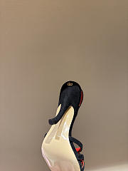 Kitlife Valentino Fetishique Black Velvet Sandal 105mm - 6