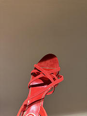 Kitlife Valentino Fetishique Red Velvet Sandal 105mm  - 5