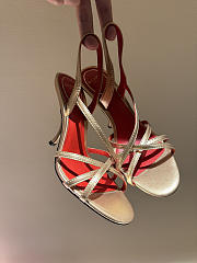 Kitlife Valentino Fetishique Gold Leather Sandal 105mm - 1
