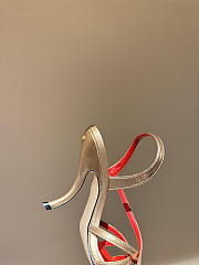 Kitlife Valentino Fetishique Gold Leather Sandal 105mm - 6