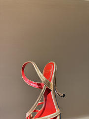 Kitlife Valentino Fetishique Gold Leather Sandal 105mm - 5