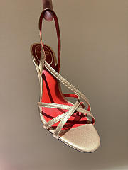 Kitlife Valentino Fetishique Gold Leather Sandal 105mm - 4