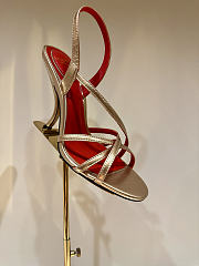 Kitlife Valentino Fetishique Gold Leather Sandal 105mm - 3