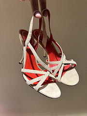 Kitlife Valentino Fetishique Beige Velvet Sandal 105mm  - 1