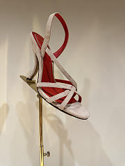 Kitlife Valentino Fetishique Beige Velvet Sandal 105mm  - 2