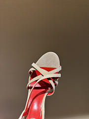 Kitlife Valentino Fetishique Beige Velvet Sandal 105mm  - 4