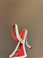 Kitlife Valentino Fetishique Beige Velvet Sandal 105mm  - 6