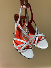 Kitlife Valentino Fetishique Silver Leather Sandal 105mm  - 1