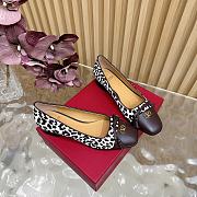 Kitlife Valentino 2025 Bow-Tie Color-Blocked Shoes Leopard-Print and Dark Brown - 6