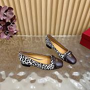 Kitlife Valentino 2025 Bow-Tie Color-Blocked Shoes Leopard-Print and Dark Brown - 4