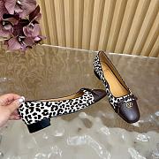 Kitlife Valentino 2025 Bow-Tie Color-Blocked Shoes Leopard-Print and Dark Brown - 2
